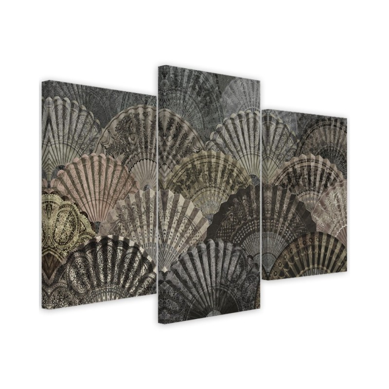 3-part Canvas painting for bedroom - Luxury fans | FEEBY