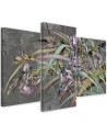 Wall painting - Irises flowers in the wind | FEEBY
