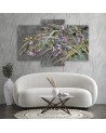 Wall painting - Irises flowers in the wind | FEEBY