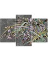 Wall painting - Irises flowers in the wind | FEEBY