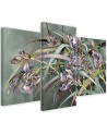 Wall art painting - Irises flowers in the wind | FEEBY
