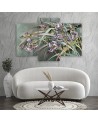 Wall art painting - Irises flowers in the wind | FEEBY