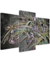 Irises flowers in the wind - Modern Canvas painting for the bedroom | FEEBY