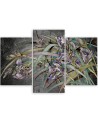 Irises flowers in the wind - Modern Canvas painting for the bedroom | FEEBY