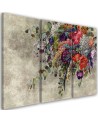 Bouquet of flowers - 3-part painting on canvas | FEEBY