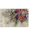 Bouquet of flowers - 3-part painting on canvas | FEEBY