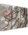 Flower of the queen of the night - Canvas print for living room 3-part | FEEBY