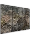 Luxury fans - Modern 3 part Canvas painting | FEEBY