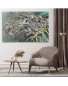 Flowers Irises in the wind - Modern 3-part painting | FEEBY
