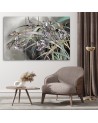 Flowers Irises in the wind - Modern 3-part painting | FEEBY