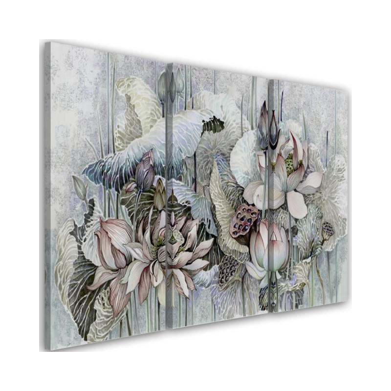 Canvas painting - Holy lotus flowers | FEEBY