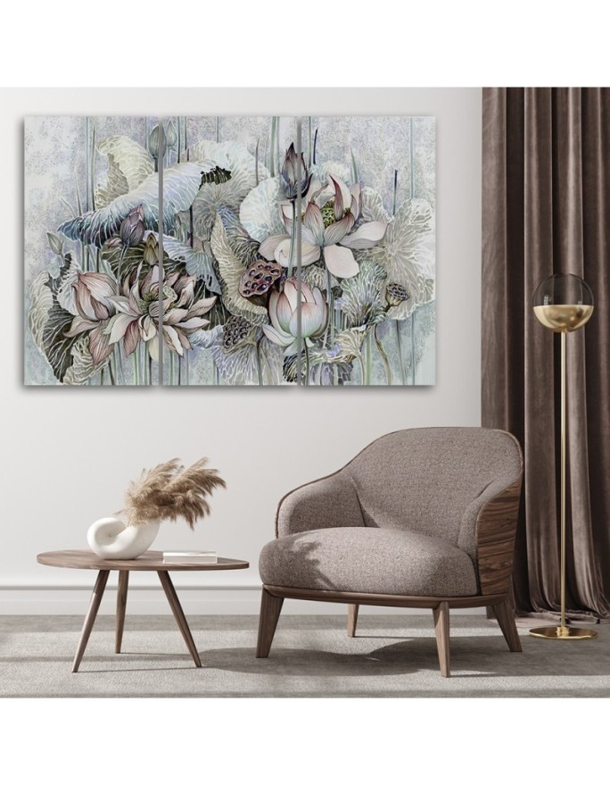 Canvas painting - Holy lotus flowers | FEEBY