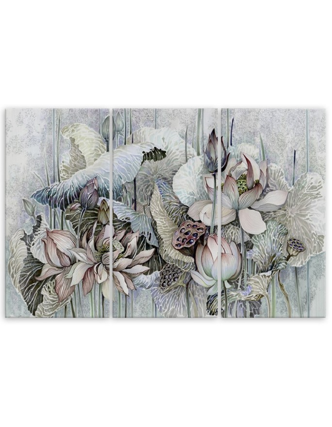 Canvas painting - Holy lotus flowers | FEEBY