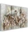 Modern painting for living room - Flowers of the sacred lotus | FEEBY