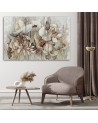 Modern painting for living room - Flowers of the sacred lotus | FEEBY