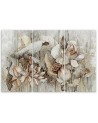 Modern painting for living room - Flowers of the sacred lotus | FEEBY