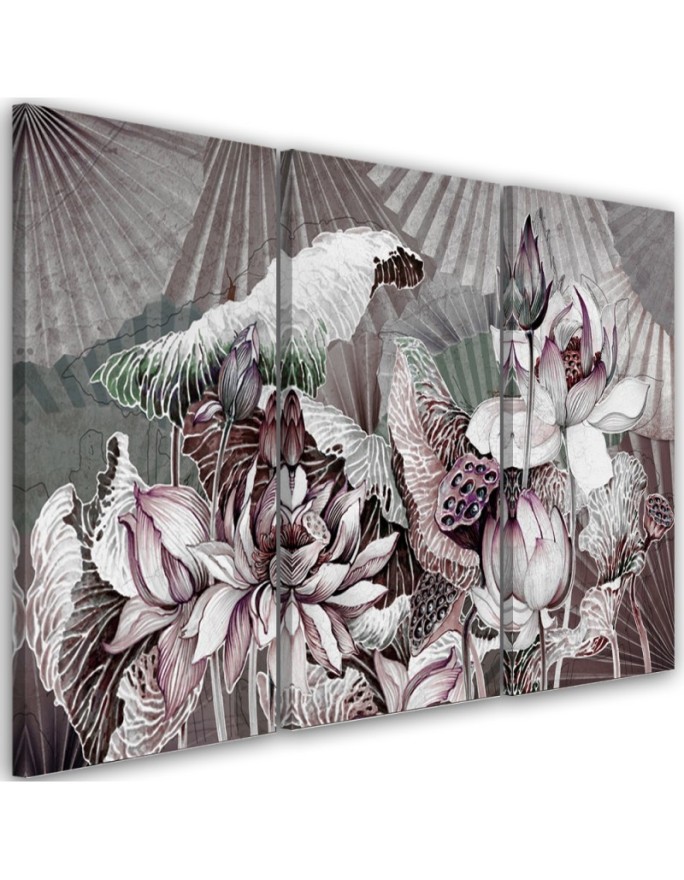 Canvas print Sacred lotuses...