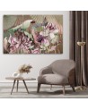 Modern painting for living room - Holy lotus and fans | FEEBY