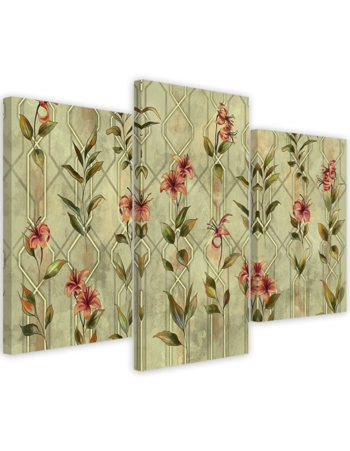 Printed Canvas print - Yellow flower lily | FEEBY