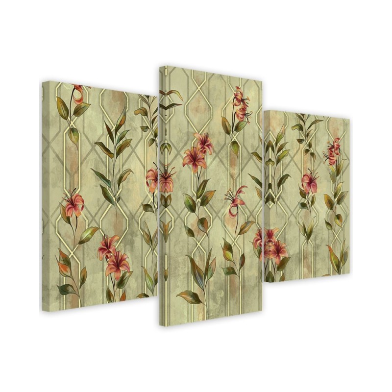Printed Canvas print - Yellow flower lily | FEEBY