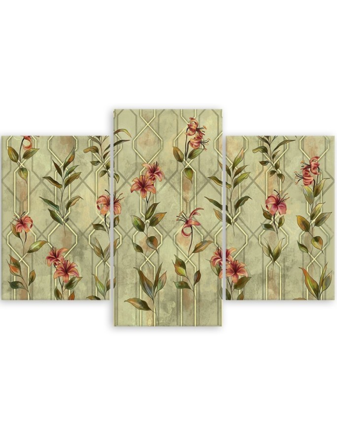 Printed Canvas print - Yellow flower lily | FEEBY