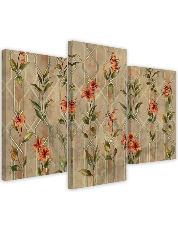 Printed canvas painting - Lily yellow flower | FEEBY