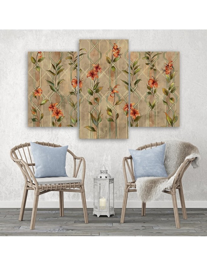 Printed canvas painting - Lily yellow flower | FEEBY