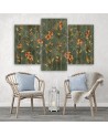 3 piece Room decoration - Lily yellow flower | FEEBY