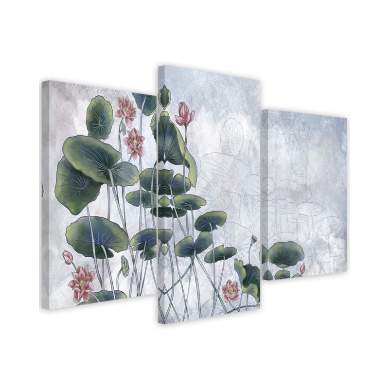 Room Wall art decoration - Red water lily | FEEBY