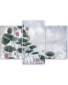 Room Wall art decoration - Red water lily | FEEBY