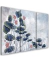 Wall art painting - Red water lily | FEEBY
