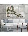 Red water lily - Modern art painting for bedroom | FEEBY