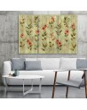 Yellow flower lily - Modern Canvas painting for the bedroom | FEEBY
