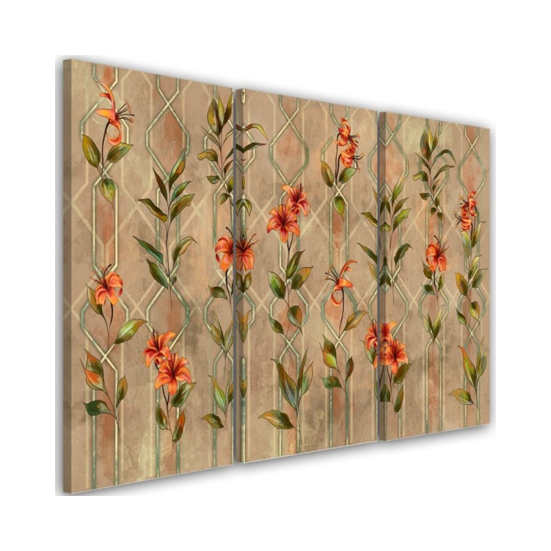 Yellow flower lily - Canvas painting | FEEBY