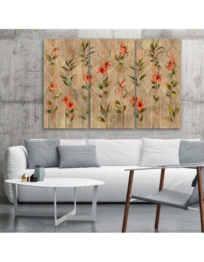 Yellow flower lily - Canvas painting | FEEBY
