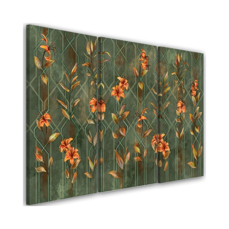 Lily yellow flower - Canvas painting | FEEBY