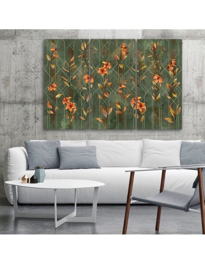 Lily yellow flower - Canvas painting | FEEBY