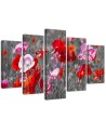 Poppies on a meadow - Flower painting 5 parts | FEEBY