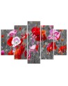 Poppies on a meadow - Flower painting 5 parts | FEEBY