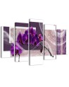 Purple orchid - Canvas print with flowers | FEEBY
