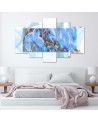 Orchid composition - Canvas print with flowers 5 parts | FEEBY