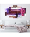 Composition with pink orchid - Canvas print with flowers | FEEBY