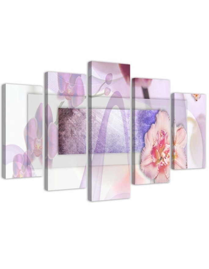 Pastel Orchid Flower Plant - Canvas print for bathroom | FEEBY