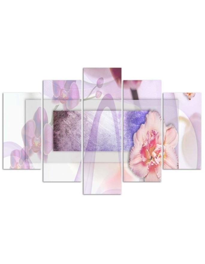 Pastel Orchid Flower Plant - Canvas print for bathroom | FEEBY