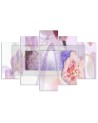 Pastel Orchid Flower Plant - Canvas print for bathroom | FEEBY