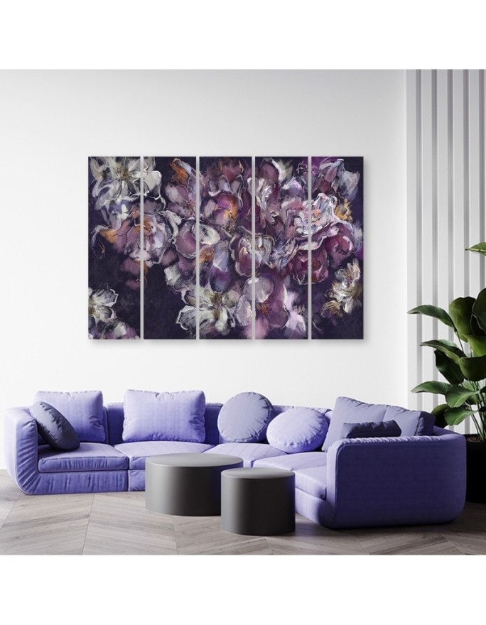 Modern Canvas painting for living room - Iris flower | FEEBY