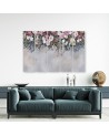 Modern painting for the living room - Colourful hanging flowers | FEEBY