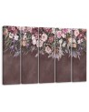 Modern painting for bedroom - Colourful hanging flowers | FEEBY