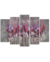 Modern paintings on canvas - Painted flowers plants | FEEBY