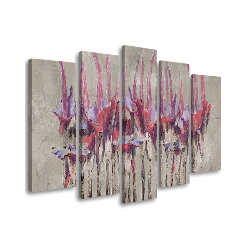 Modern canvas paintings - Painted flowers plants | FEEBY